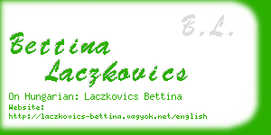 bettina laczkovics business card